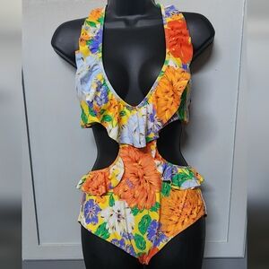 American Eagle Outfitters Caribbean Floral One Piece Swimsuit